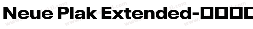 Neue Plak Extended字体转换
